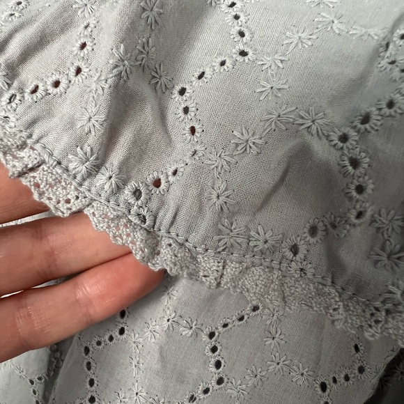 NWT Knox Rose: Off Shoulder Blouse Pale Blue: Medium - Picture 5 of 7